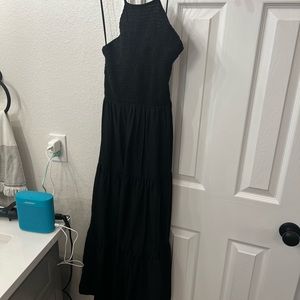 ELASTIC TRIM POPLIN DRESS Zara NWT